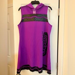 Women’s XL Purple Crayola Crayon Halloween Costume EUC